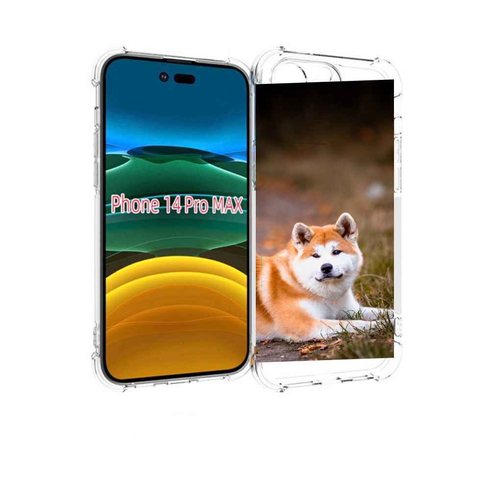 

Чехол MyPads акита ину для iPhone 14 Pro Max, Прозрачный, Tocco