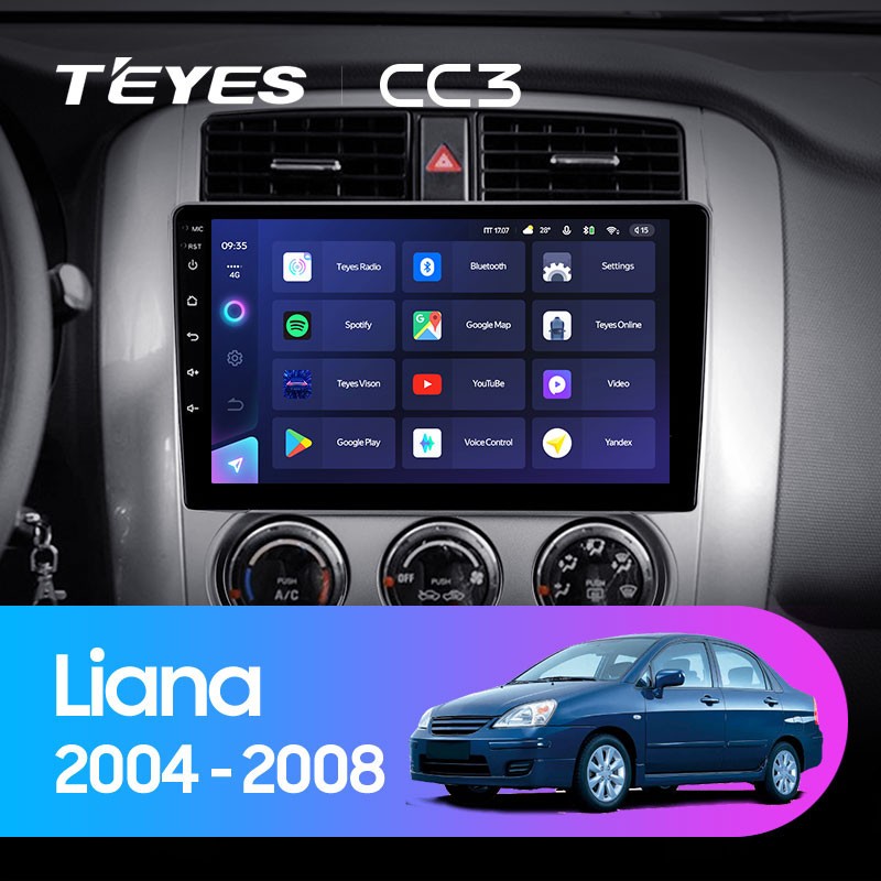 

Штатная магнитола Teyes CC3 4/32 Suzuki Liana 1 (2004-2008), Teyes CC3 Suzuki Liana 1 (2004-2008)