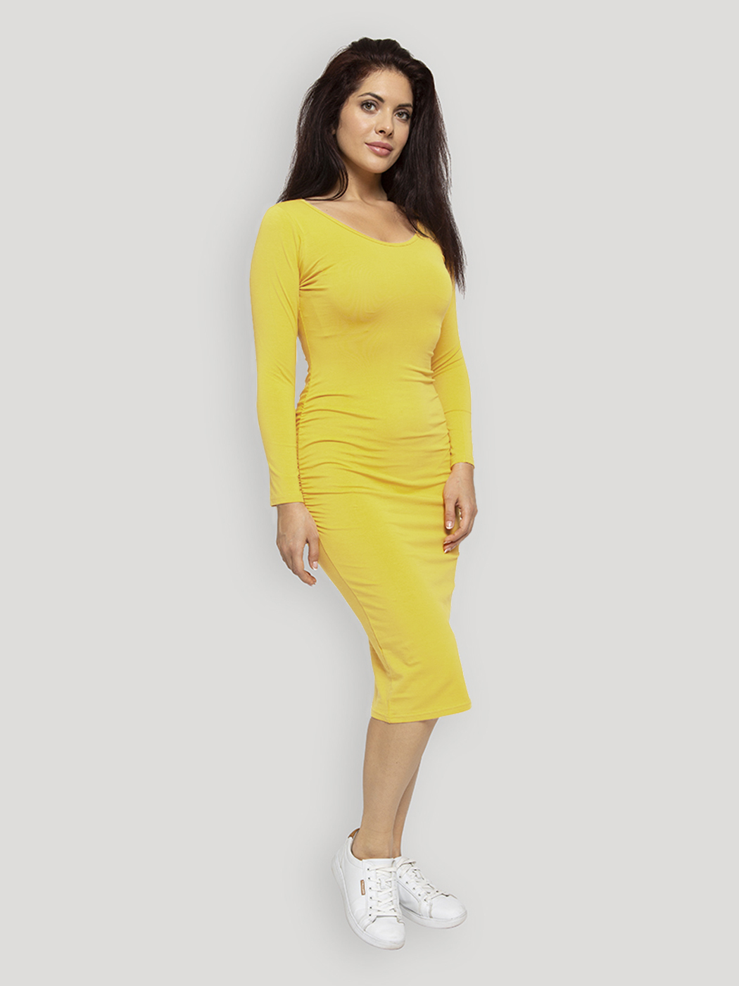 Платье для беременных женское Lunarable kelb005_ желтое L