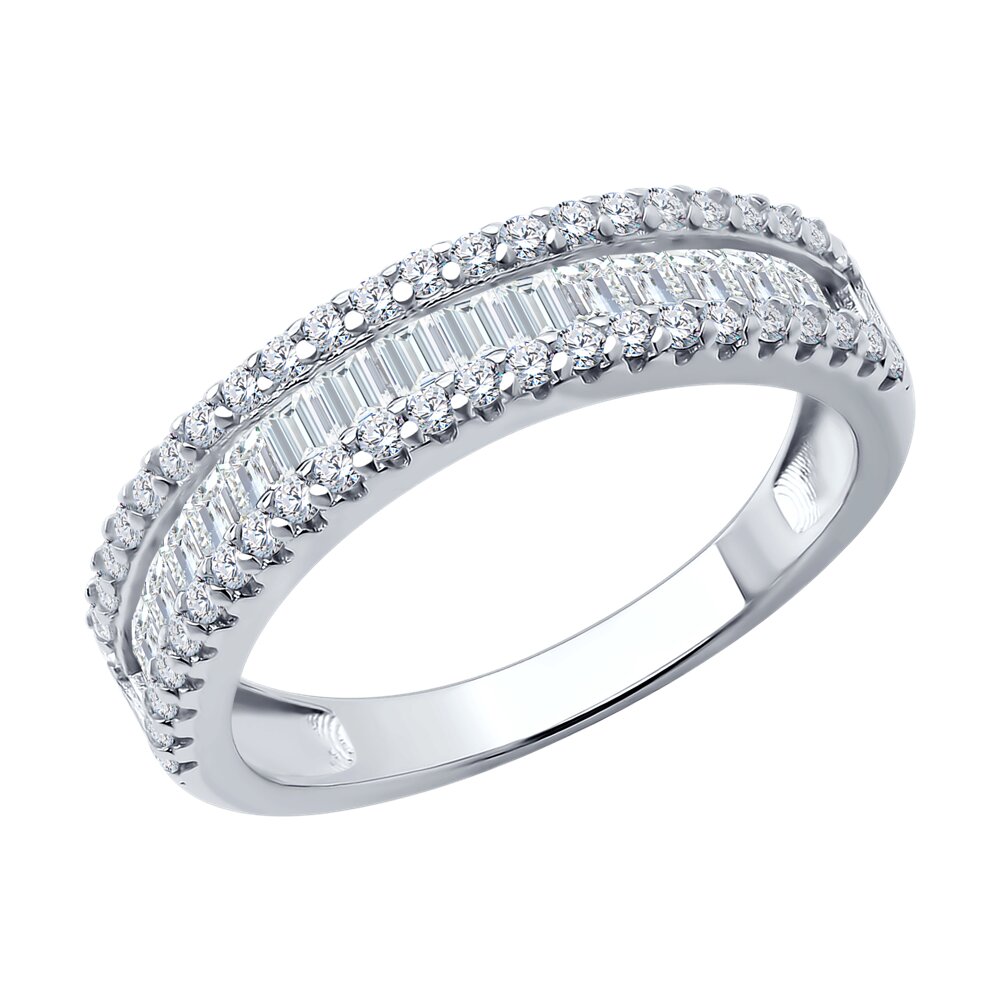 

Кольцо из серебра р. 18 SOKOLOV 94014110-91, фианит, 94014110-91