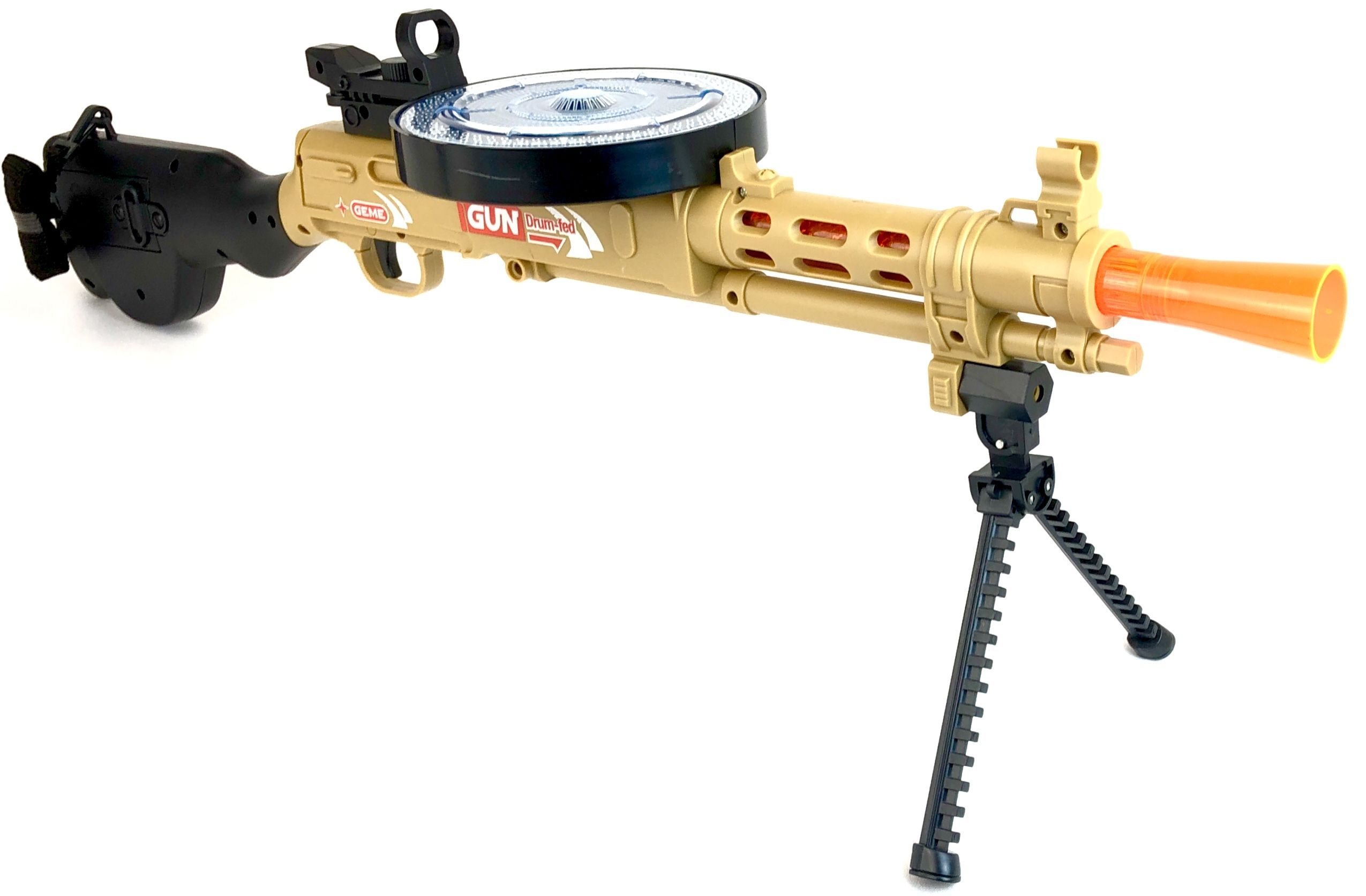 Большой игрушечный автомат Zhorya Shoot Gun, винтовка на сошках, звук стрельбы игрушечный тир для стрельбы starfriend утка мишень 2 пушки 24 патрона звук счетчик