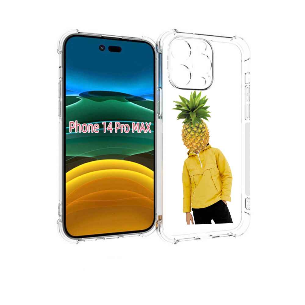 

Чехол MyPads ананасовая-голова для iPhone 14 Pro Max, Прозрачный, Tocco