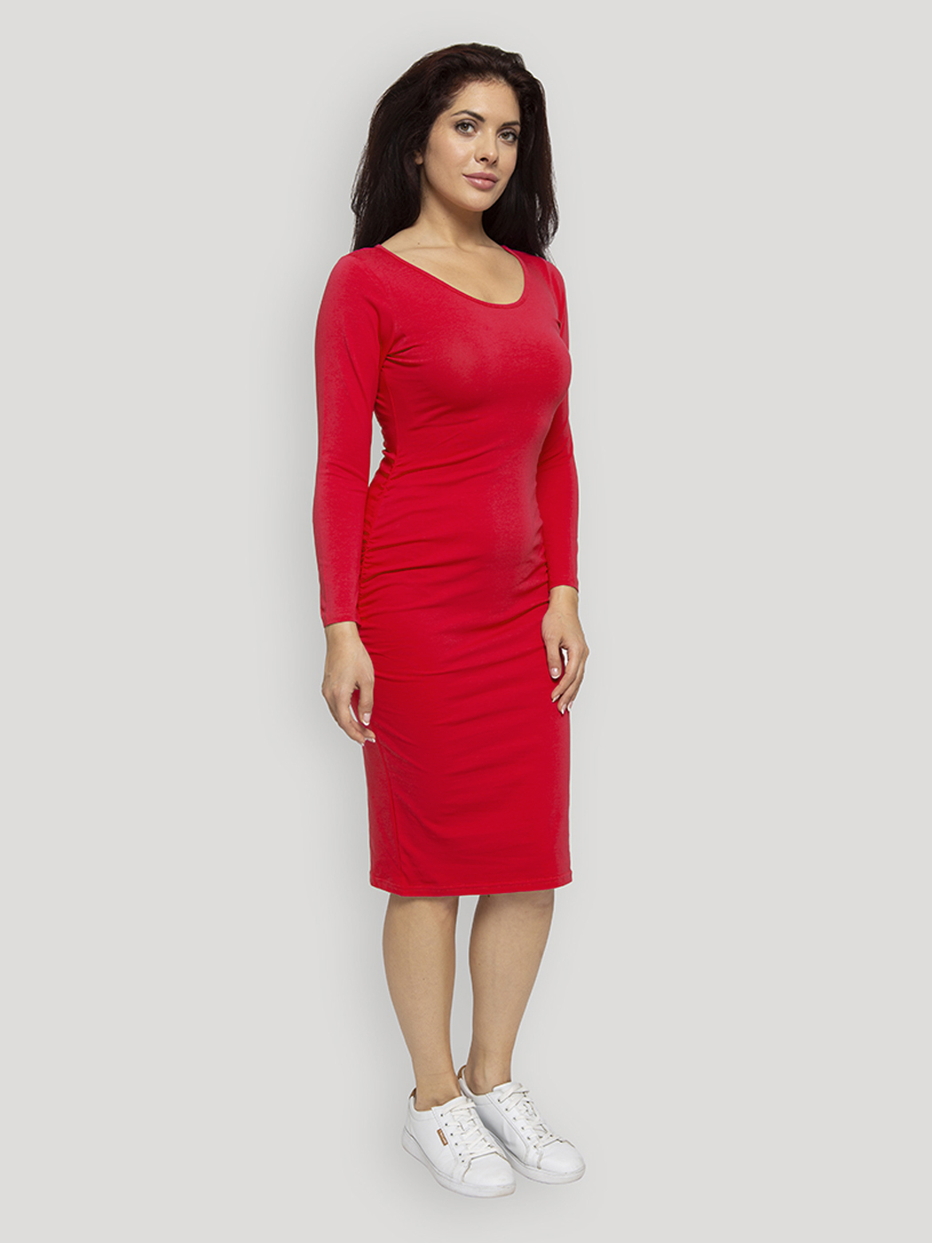 Платье для беременных женское Lunarable kelb005_ красное 2XL