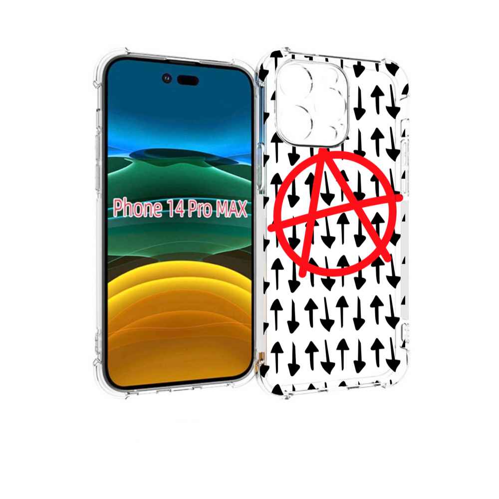 

Чехол MyPads анархия-панк для iPhone 14 Pro Max, Прозрачный, Tocco
