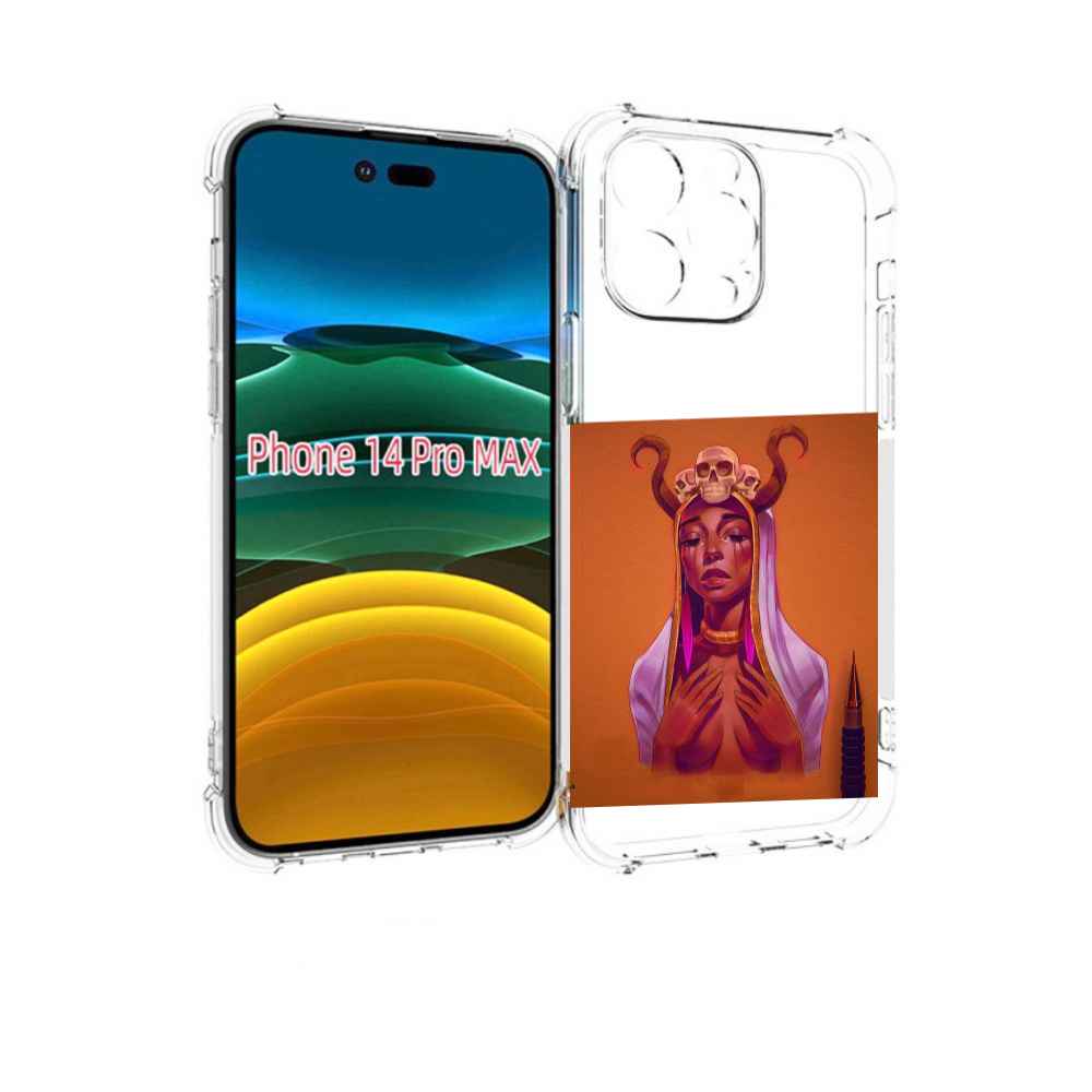 

Чехол MyPads античная-девушка для iPhone 14 Pro Max, Прозрачный, Tocco