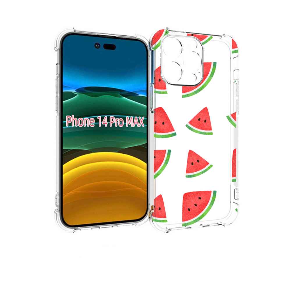 

Чехол MyPads арбузики для iPhone 14 Pro Max, Прозрачный, Tocco