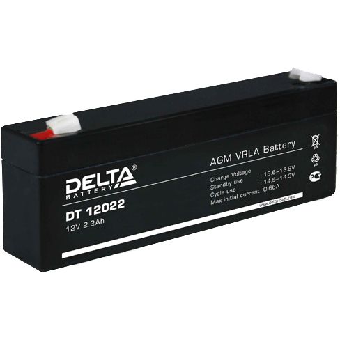 Аккумулятор для ИБП Delta DT-12022 12V 2.2Ah аккумулятор свинцово кислотный la 445 4v 4 5ah