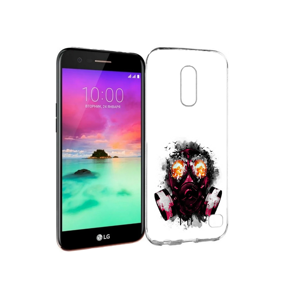 

Чехол MyPads Tocco для LG K10 (2017) красный противогаз (PT53386.73.412), Прозрачный, Tocco