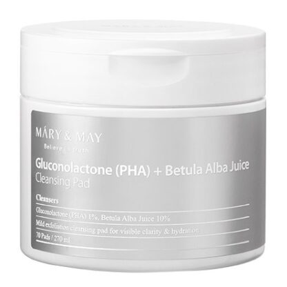 Очищающие пэды Mary&May Gluconolactone PHA + Betula Alba Juice Cleansing Pad 70 шт