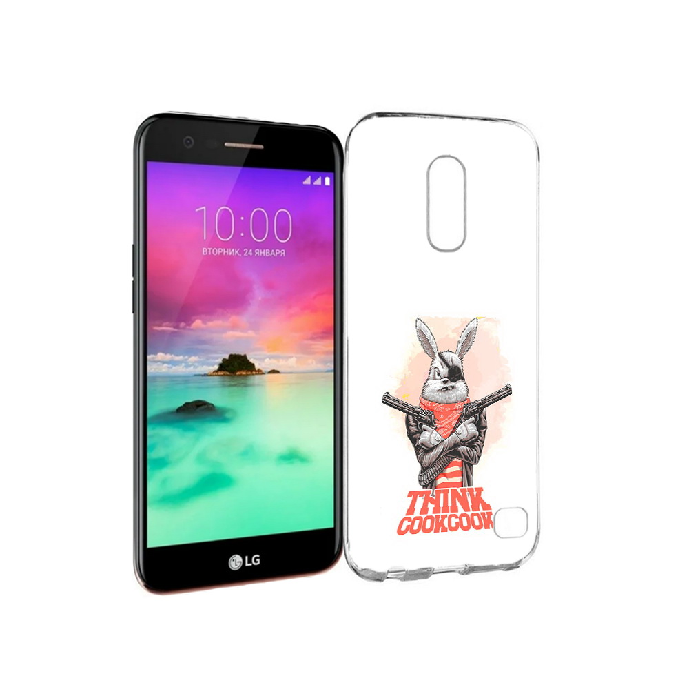 

Чехол MyPads Tocco для LG K10 (2017) кролик пират (PT53386.73.419), Прозрачный, Tocco