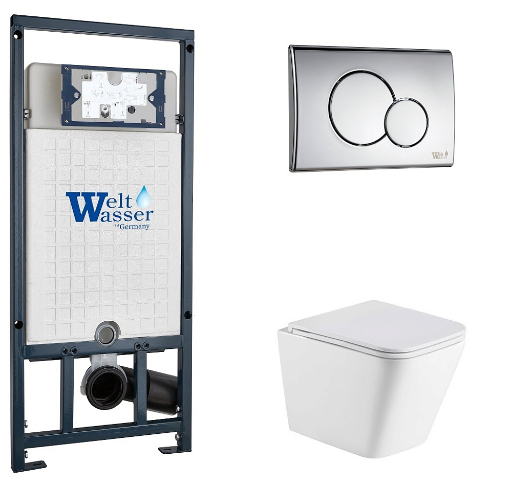 

Комплект унитаз с инсталляцией WeltWasser MARBERG 507 + GELBACH 043 MT-WT + MAR 507 RD CR