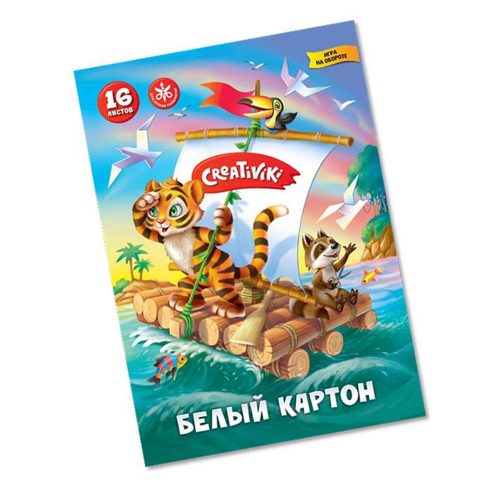 фото Картон белый немел. creativiki а4 16 л. 190 г/м2