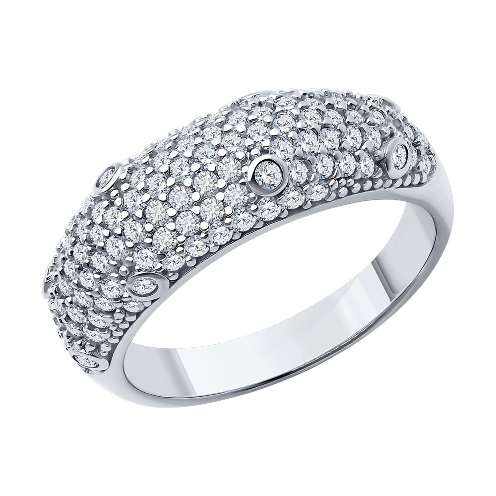 

Кольцо из серебра р. 17,5 SOKOLOV 94014111-91, фианит, 94014111-91