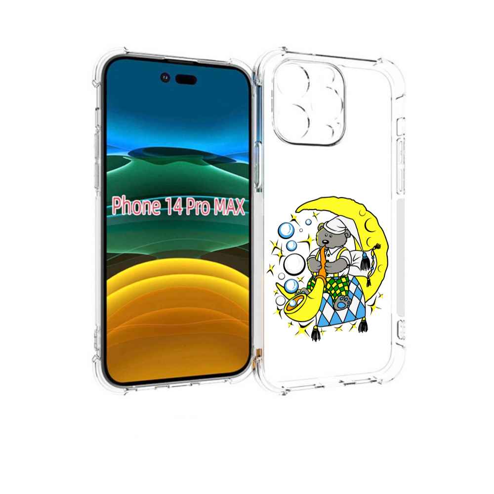

Чехол MyPads Сырная луна для iPhone 14 Pro Max, Прозрачный, Tocco