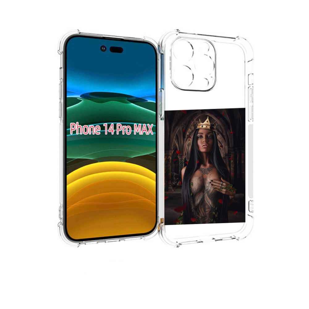

Чехол MyPads багровый-пик для iPhone 14 Pro Max, Прозрачный, Tocco