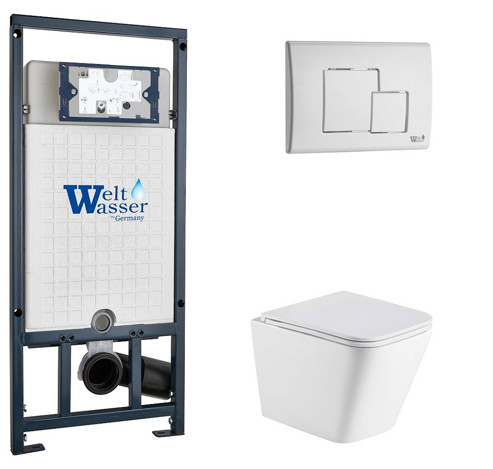 

Унитаз с инсталляцией WeltWasser MARBERG 507 + GELBACH 043 MT-WT + MAR 507 SE GL-WT