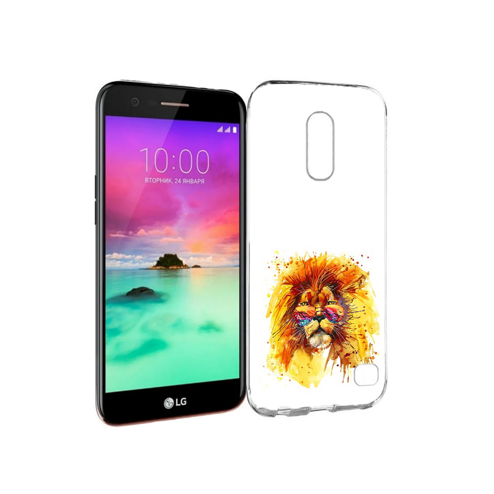 

Чехол MyPads Tocco для LG K10 (2017) лев в очках (PT53386.73.436), Прозрачный, Tocco