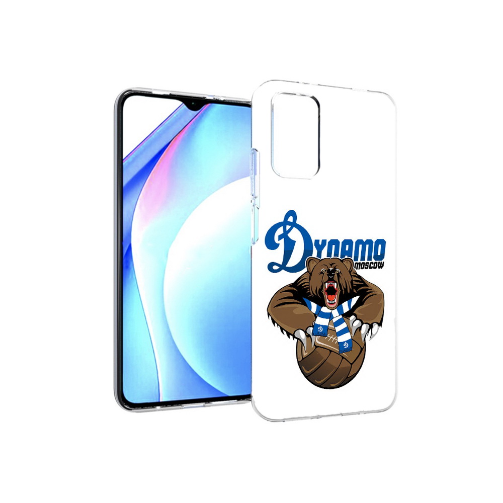 

Чехол MyPads Tocco для Xiaomi Redmi 9T ФК Динамо медведь (PT226951.281.175), Прозрачный, Tocco
