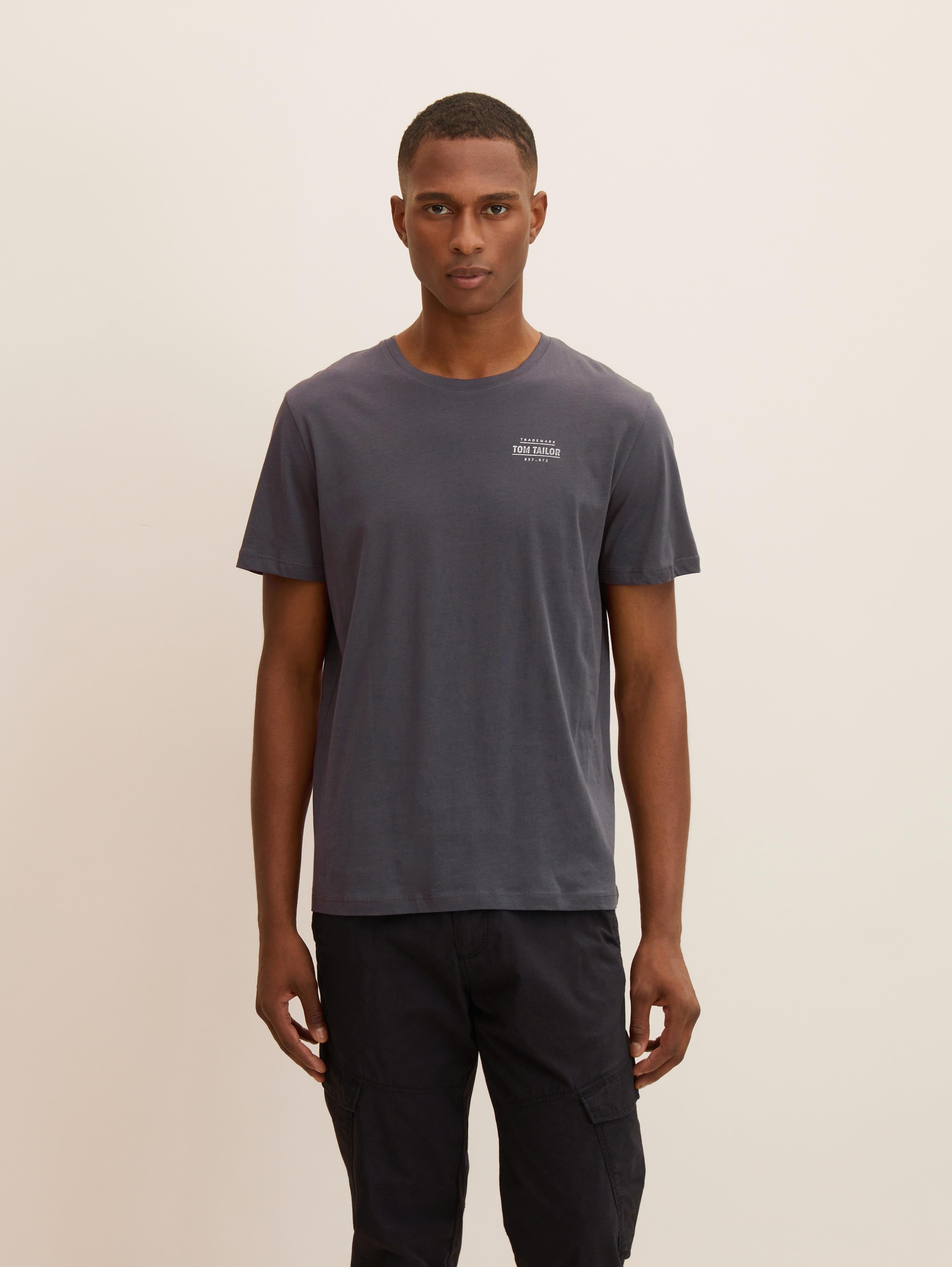 

Футболка мужская TOM TAILOR 1034535 серая 2XL, 1034535