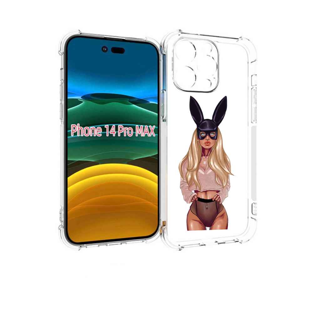 

Чехол MyPads блондинка-с-ушками женский для iPhone 14 Pro Max, Прозрачный, Tocco