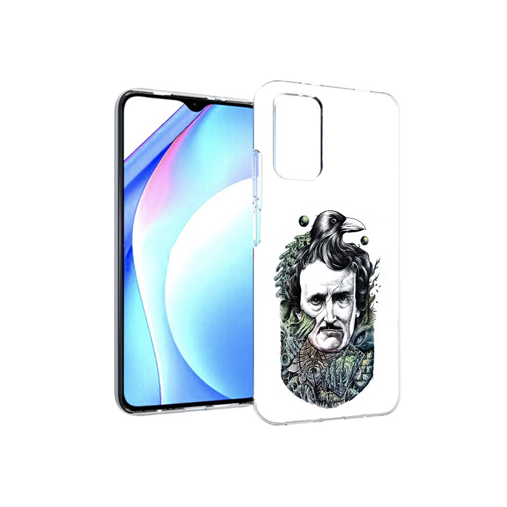 

Чехол MyPads Tocco для Xiaomi Redmi 9T Эдгар Аллан с вороном (PT226951.281.203), Прозрачный, Tocco