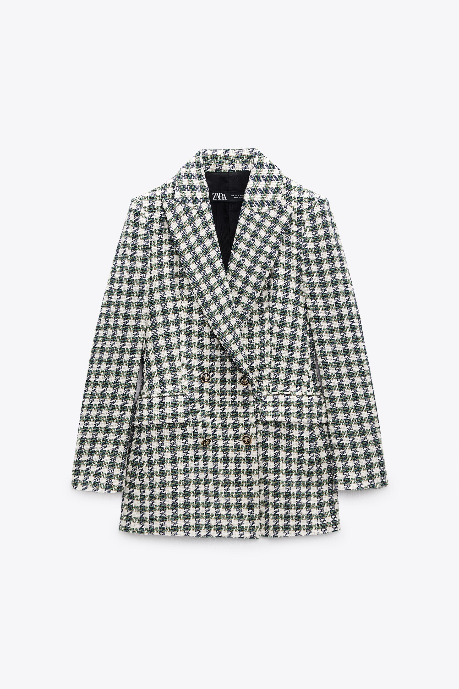 

Блейзер женский ZARA 08326114 зеленый L, 08326114