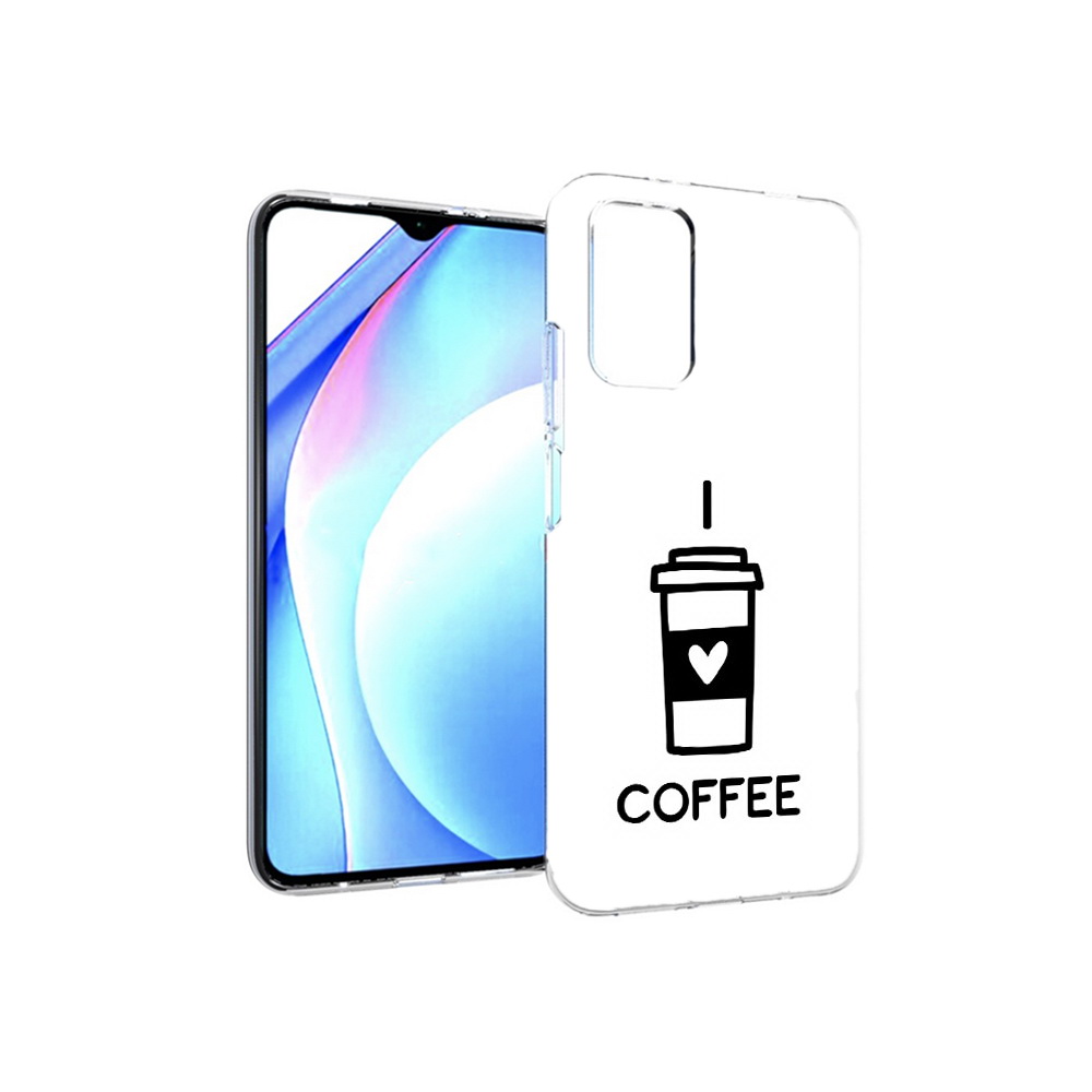

Чехол MyPads Tocco для Xiaomi Redmi 9T Я люблю кофе (PT226951.281.206), Прозрачный, Tocco
