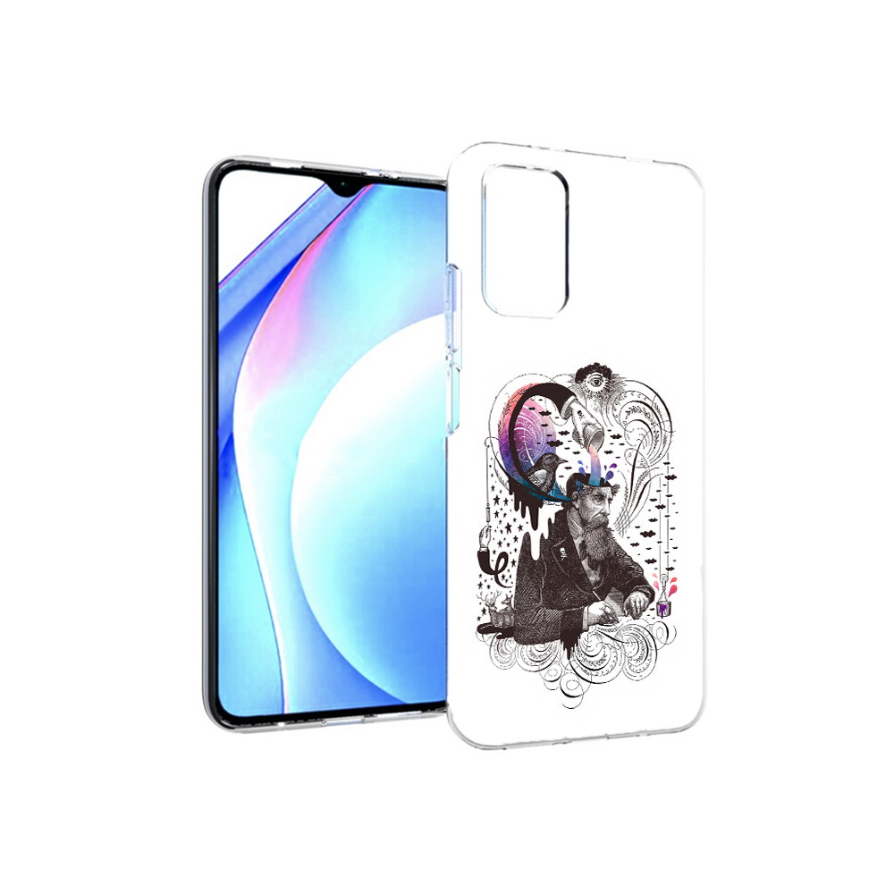 

Чехол MyPads Tocco для Xiaomi Redmi 9T абстракция думающий мужчина (PT226951.281.210), Прозрачный, Tocco