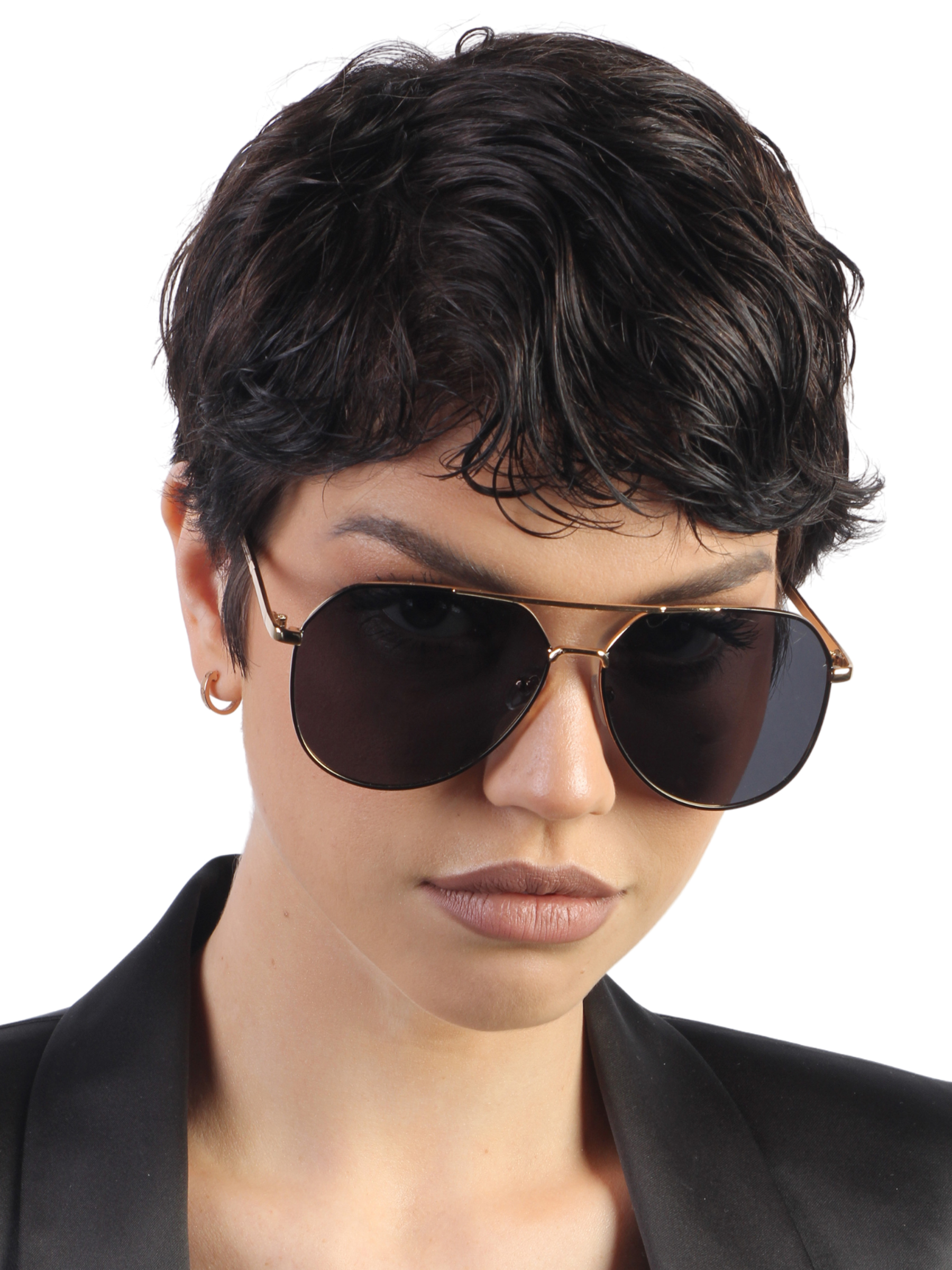 Солнцезащитные очки унисекс Pretty Mania ANG538-1, черные