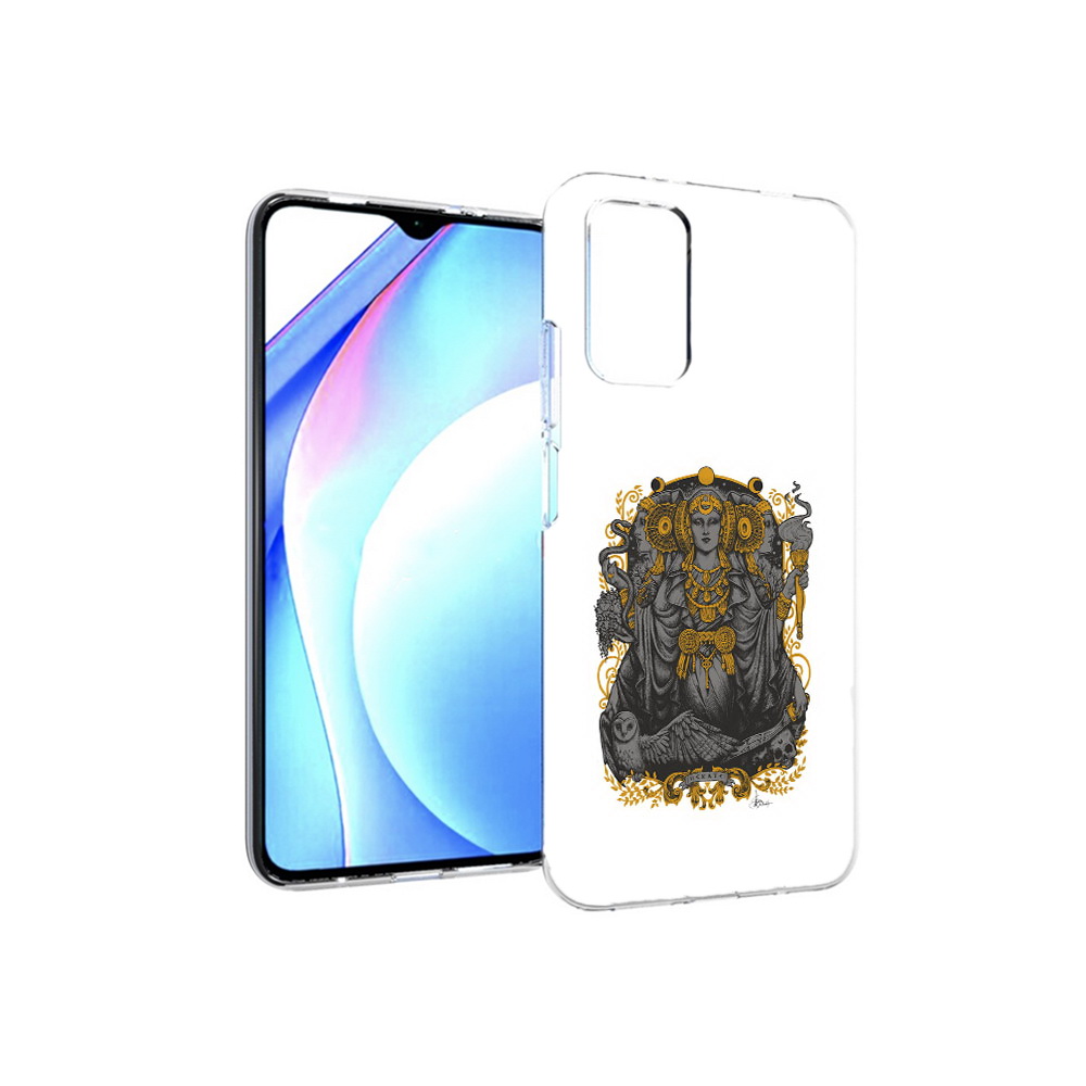 

Чехол MyPads Tocco для Xiaomi Redmi 9T божество с золотыми элементами (PT226951.281.241), Прозрачный, Tocco