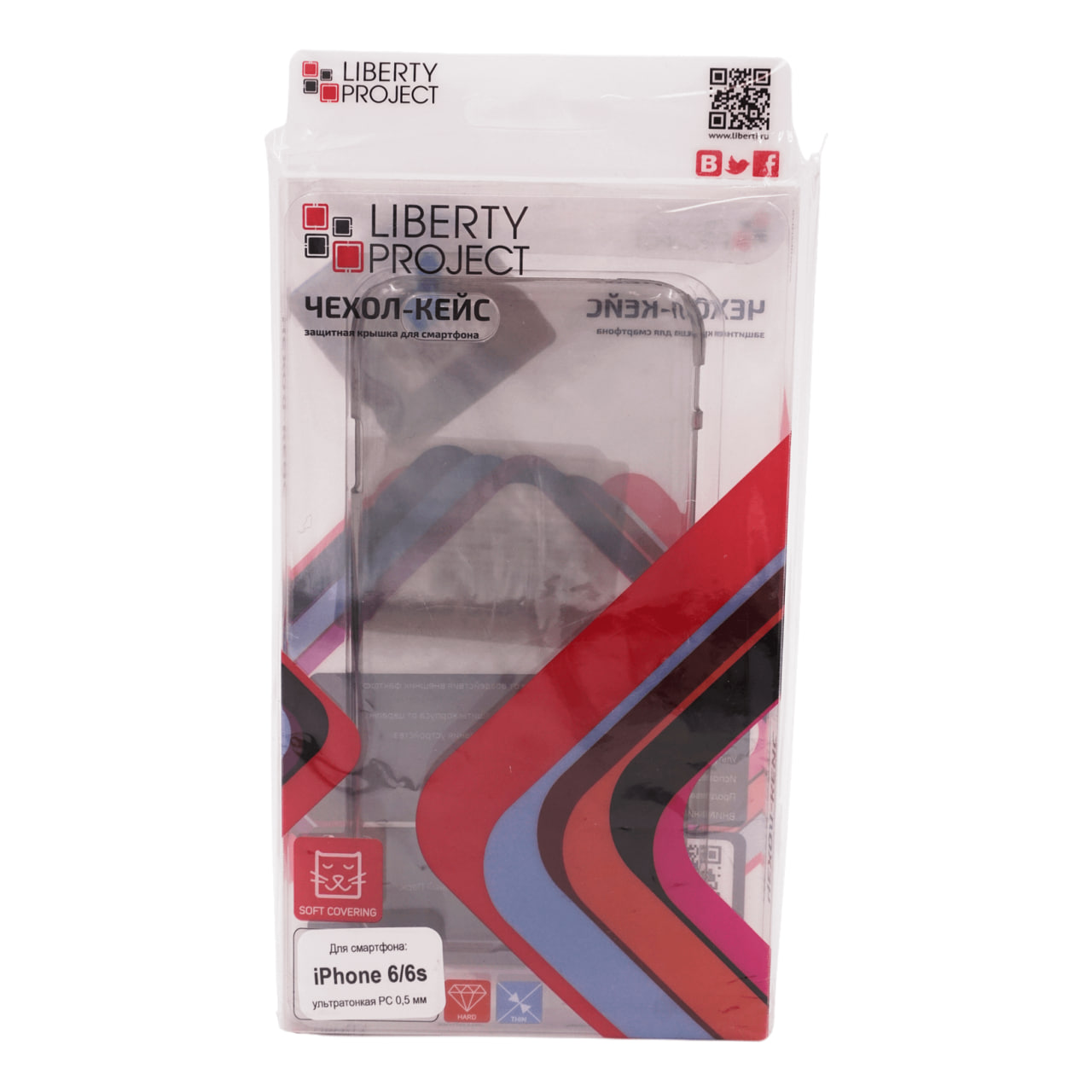 Чехол Liberty Project для IPhone 6-6S пластиковый цветной 100₽