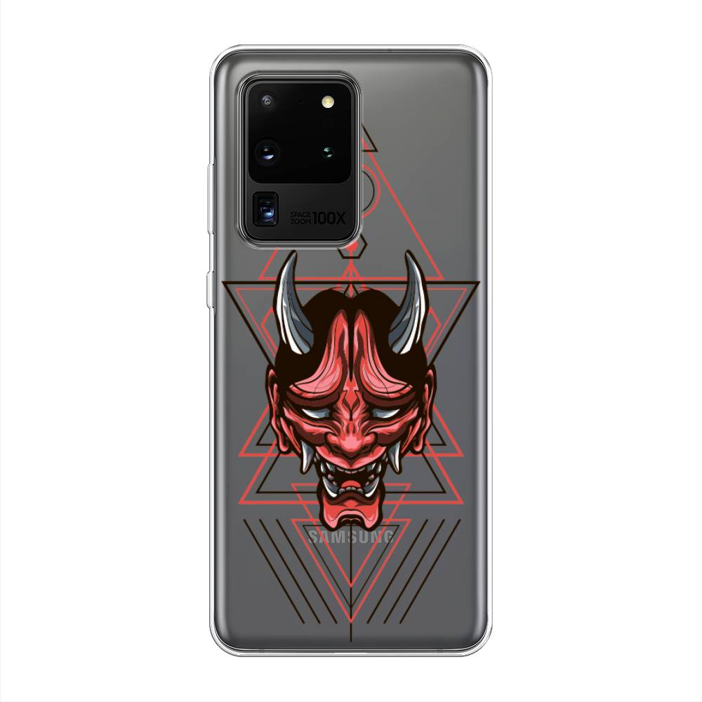 

Чехол на Samsung Galaxy S20 Ultra "Hanya Oni mask", Серый;красный;черный, 29450-4