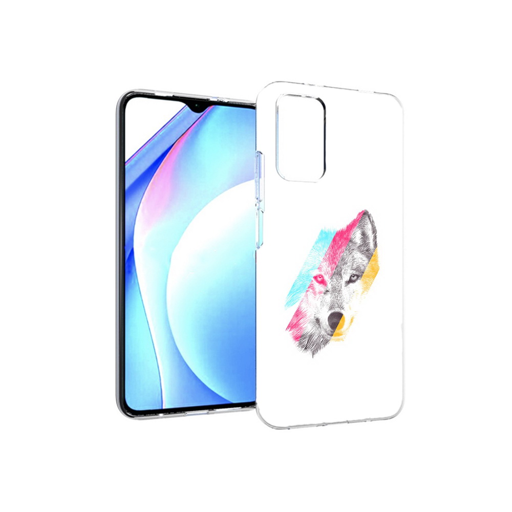 

Чехол MyPads Tocco для Xiaomi Redmi 9T волк градиент (PT226951.281.268), Прозрачный, Tocco