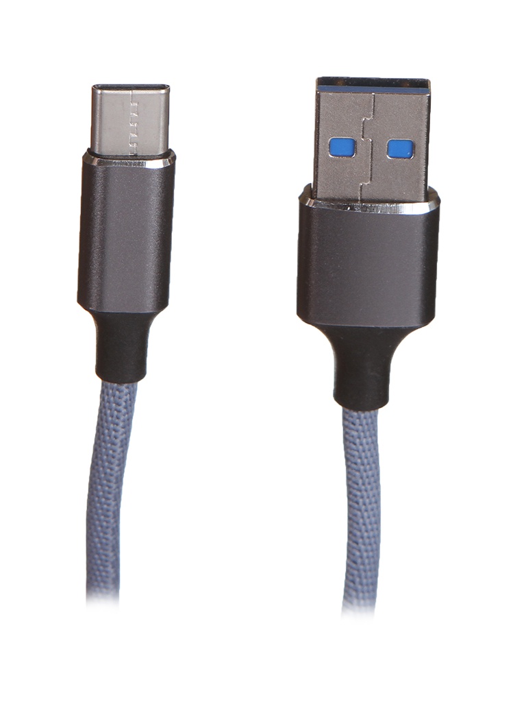 фото Аксессуар maverick textile & metall c1 usb - usb type-c 1.2m grey пselaep1759