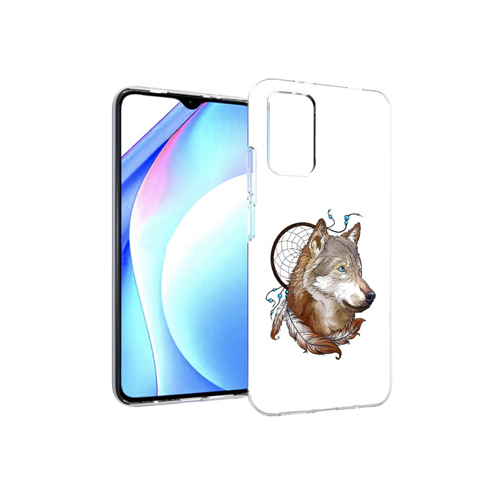 

Чехол MyPads Tocco для Xiaomi Redmi 9T волк и ловец снов (PT226951.281.269), Прозрачный, Tocco