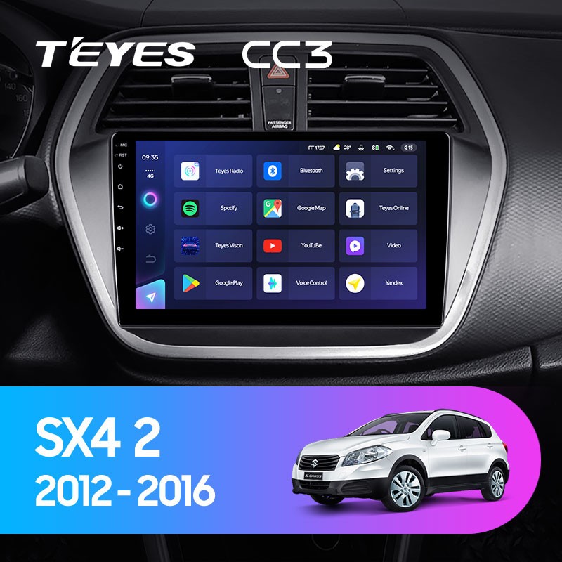 Штатная магнитола Teyes CC3 4/32 Suzuki SX4 2 (2012-2016)