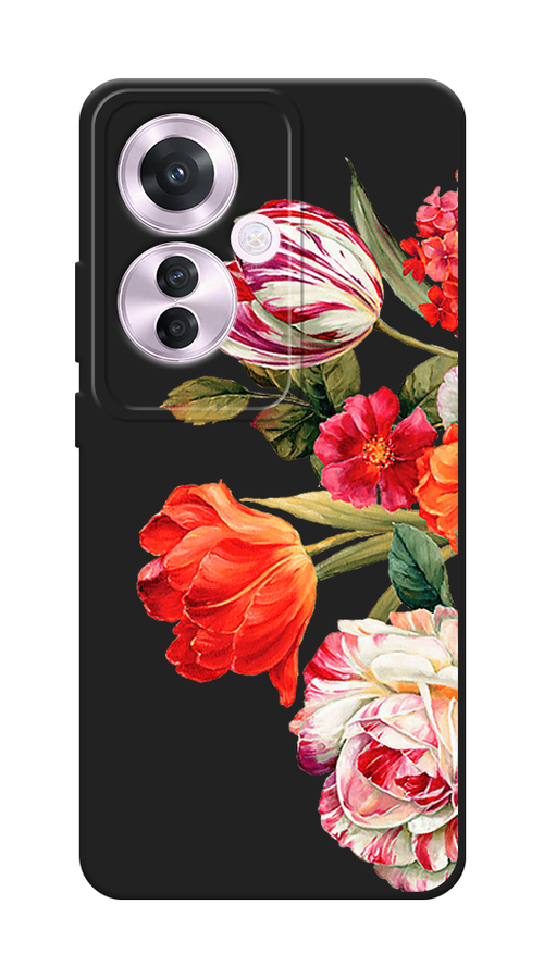 

Чехол Awog на Oppo Reno 11F "Весенний букет", Красный;розовый;зеленый, 2516652-1