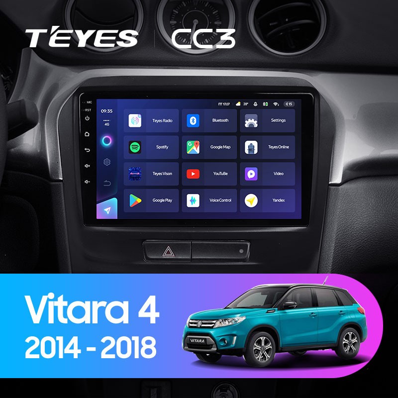 Штатная магнитола Teyes CC3 4/32 Suzuki Vitara 2 (2014-2018)