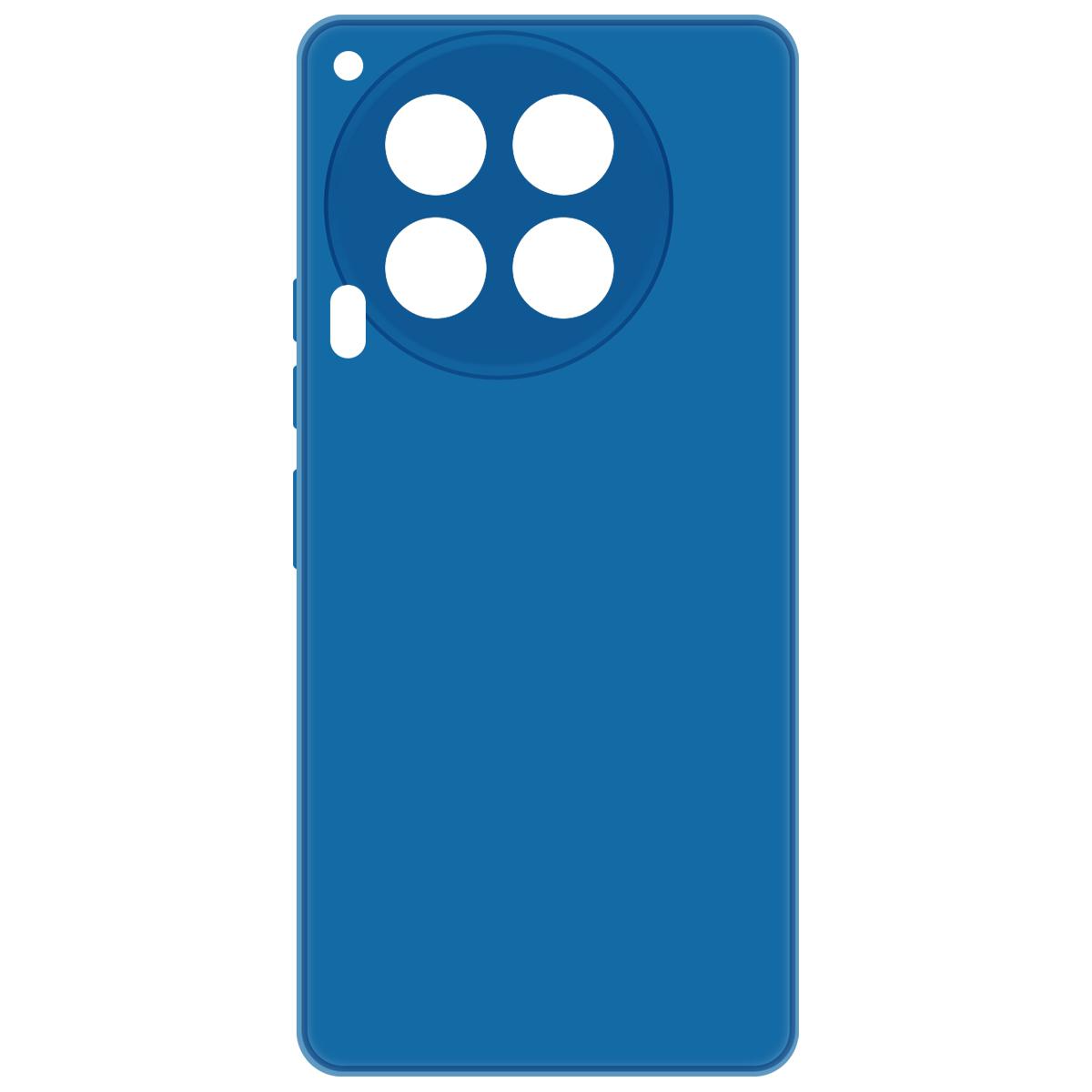 Чехол-накладка Krutoff Silicone Case для TECNO Camon 30 синий