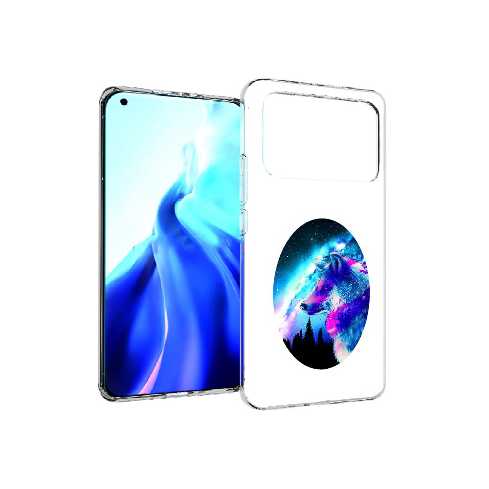 

Чехол MyPads Tocco для Xiaomi Mi 11 Ultra голубой волк (PT160500.261.293), Прозрачный, Tocco