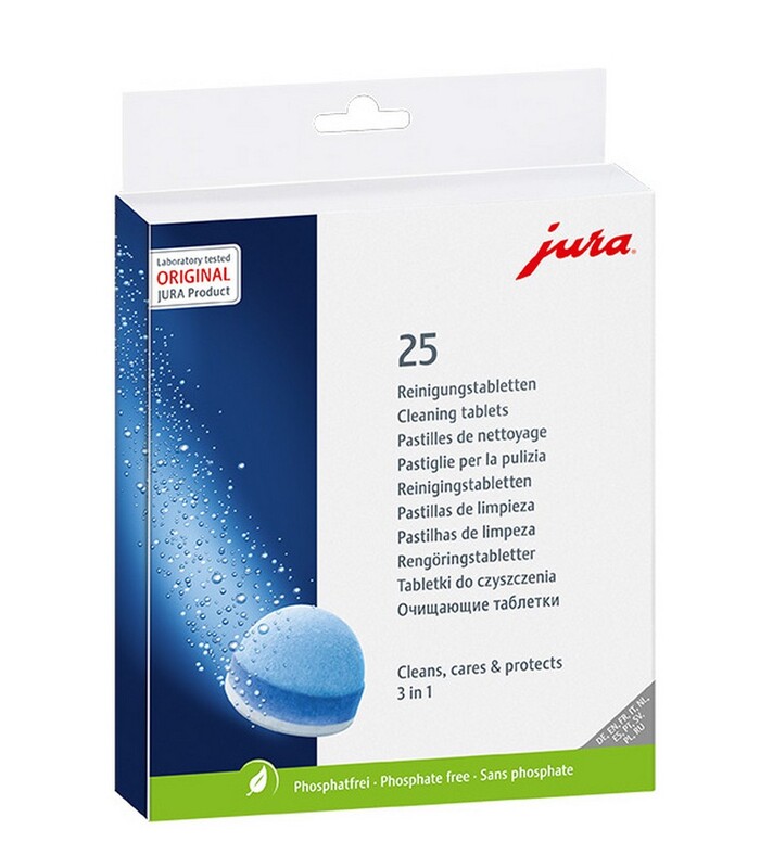 Чистящее средство JURA 25045 таблетки для очистки кофемашин кофе дрейк туба 20 таблеток