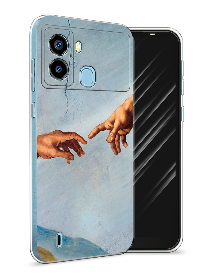 

Чехол Awog на Tecno Pop 6 "Сотворение Адама", Разноцветный, 302050-9