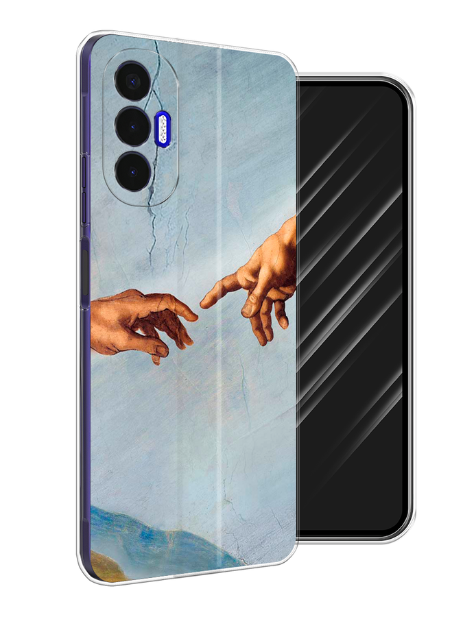 

Чехол Awog на Tecno Pova 3 "Сотворение Адама", Разноцветный, 301550-9