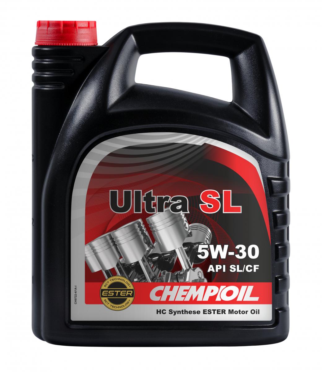 фото Моторное масло chempioil ultra sl 5w-30 синтетическое 97224, 4 л