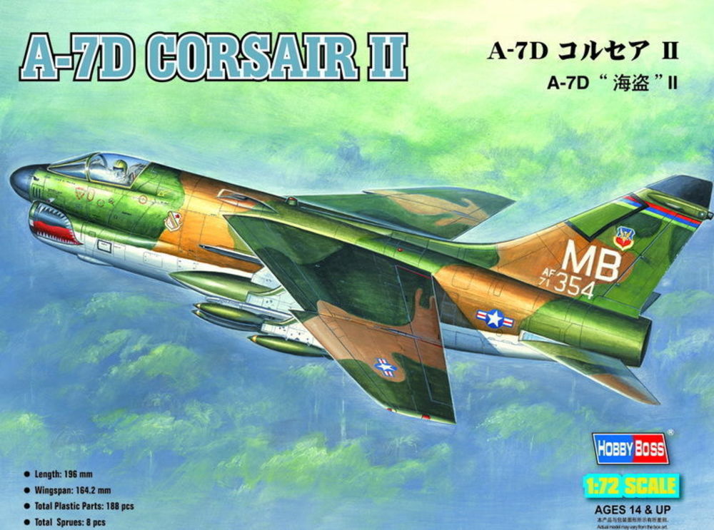 фото Сборная модель hobbyboss 1/72 a-7d corsair ii 87203