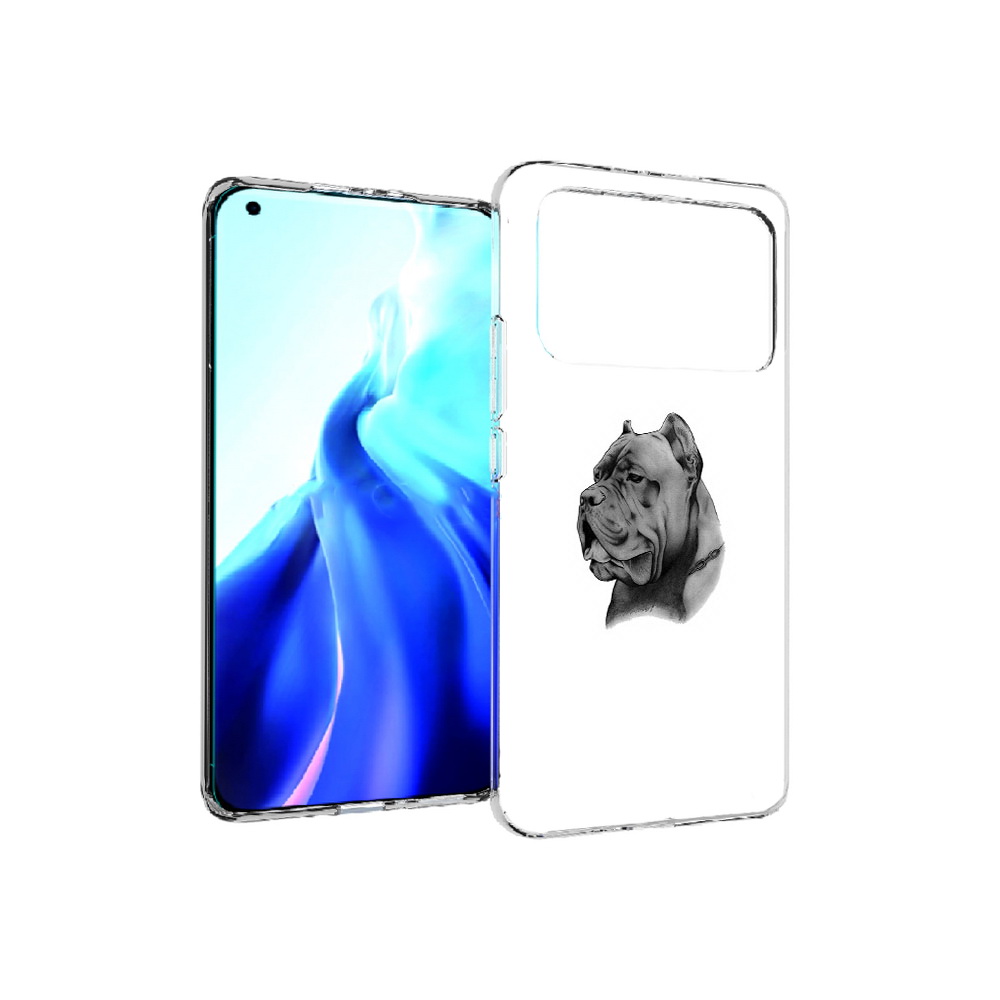 

Чехол MyPads Tocco для Xiaomi Mi 11 Ultra грозный бульдог (PT160500.261.300), Прозрачный, Tocco
