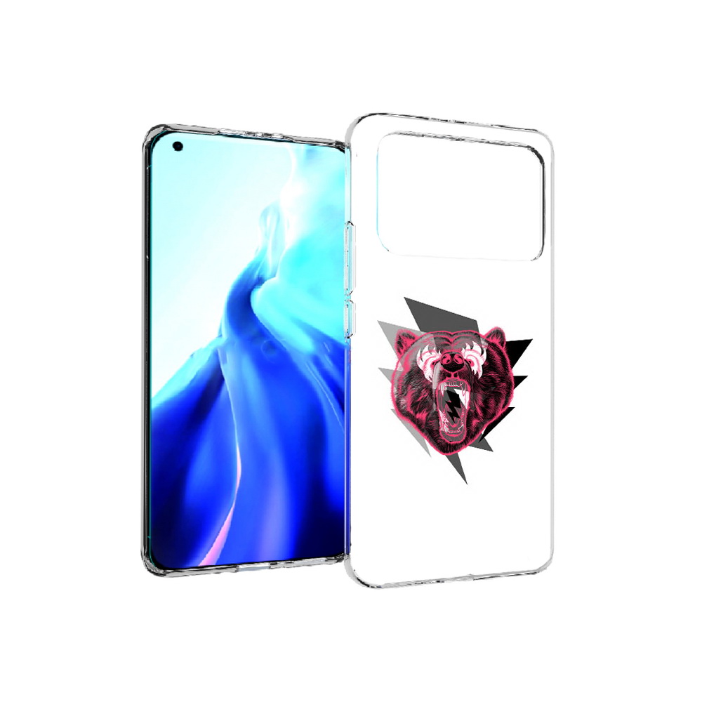 

Чехол MyPads Tocco для Xiaomi Mi 11 Ultra грозовой медведь (PT160500.261.301), Прозрачный, Tocco
