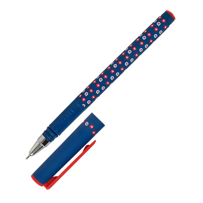 

Ручка маслян LOREX ELEGANCE.SOCIALS Double Soft синий 0,7 мм ultra-soft touch грип