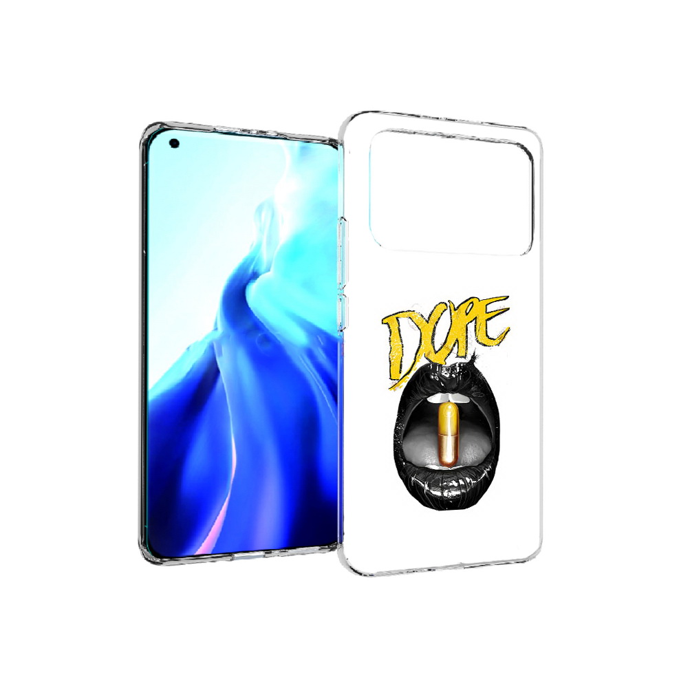 

Чехол MyPads Tocco для Xiaomi Mi 11 Ultra губы (PT160500.261.303), Прозрачный, Tocco