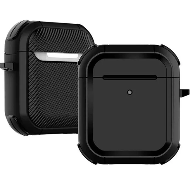 

Чехол WiWU APC008 Protective Carrying Case для AirPods 1 / AirPods 2 чёрный, APC008 Protective Carrying Case для AirPods 1 / AirPods 2